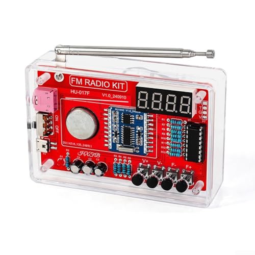 FM-Radio, elektronisches Experimentierset, FM-Radio-Montage, FM-Radio-Lötset, 87–108 MHz, Frequenzbandgröße 103 x 30,5 x 68 mm (A) von Manillefu
