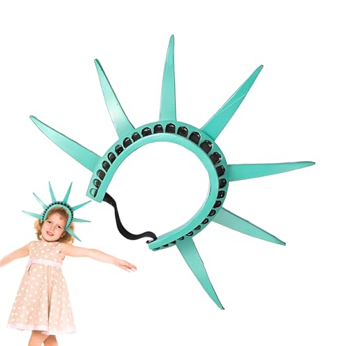Manolyee Fourth Of July Outfit Damen | Damen-Göttinnen Krone & Fackel,Leichtes Patriotisches Zubehör Für Feiertage Events Schule US-Unabhängigkeitstag Halloween Dekoration Manolyee Fourth Of July Outfit Damen | Damen-Göttinnen Krone & Fackel,Leichtes Patriotisches Zubehör Für Feiertage Events Schule US-Unabhängigkeitstag Halloween Dekoration von Manolyee