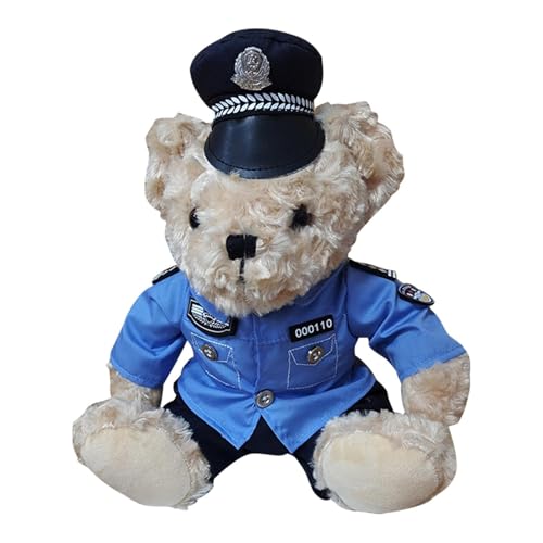 Manolyee Polizei- Richtlinien Plüschtier - Weicher Plüschbär mit abnehmbarem Polizei, Plüschtier für Kinder, Mädchen und Manolyee Polizei- Richtlinien Plüschtier - Weicher Plüschbär mit abnehmbarem Polizei, Plüschtier für Kinder, Mädchen und von Manolyee