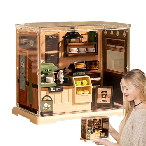 Miniaturhaus Bausätze Für Erwachsene,Schreibtisch Deko Puppenhaus Bausatz | Pädagogischer Miniatur Kaffee Küchen Montage Bausatz Für Wohnzimmer Schlafzimmer & Arbeitszimmer Miniaturhaus Bausätze Für Erwachsene,Schreibtisch Deko Puppenhaus Bausatz | Pädagogischer Miniatur Kaffee Küchen Montage Bausatz Für Wohnzimmer Schlafzimmer & Arbeitszimmer von Manolyee