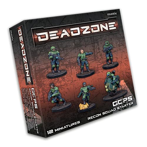 Mantic Games Deadzone GCPS Recon Squad Starter, unbemalt, MGDZG103 von Mantic
