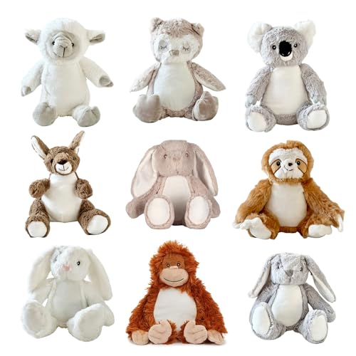 Manufaktur Liebevoll Personalisiertes Plüschtier Namen Kuscheltier Geschenk Baby Geburt Taufe Einschulung Geschenk Kinder Geburtstag Mädchen Jungen Affirmation (Orang-Utan) von Manufaktur Liebevoll