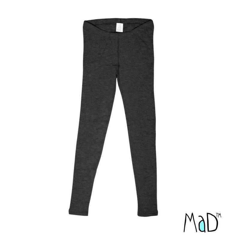 MaD Thermal-Hose aus Wolle - Foggy Black S von ManyMonths