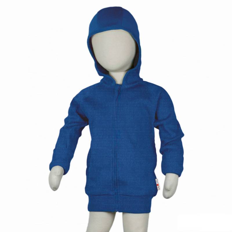 ManyMonths Cardigan mit Reißverschluss und Kapuze - Classic Blue Innovator (110 - 122/128) von ManyMonths