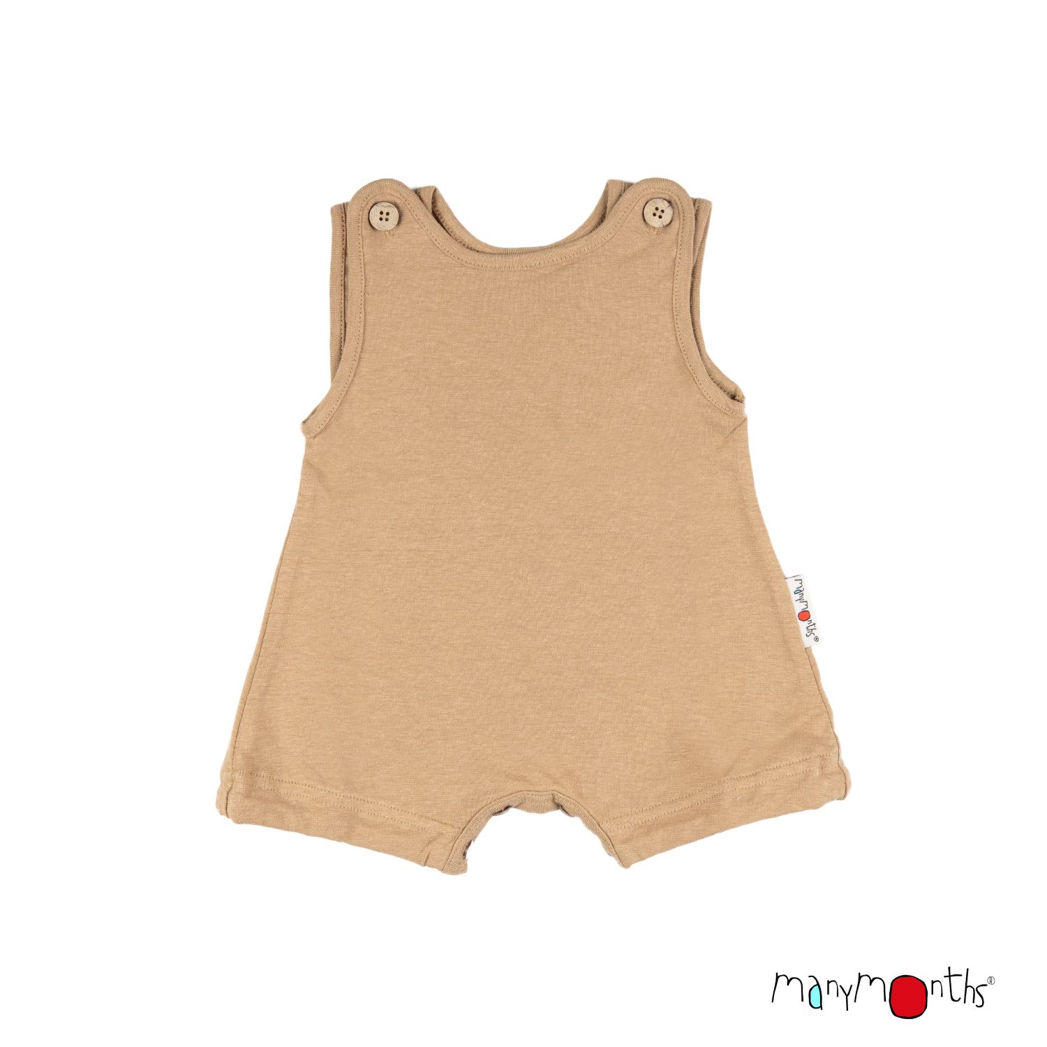 ManyMonths ECO Hempies Bubble Romper - Spieler - Explorer (68 - 80/86) Butter Caramel von ManyMonths