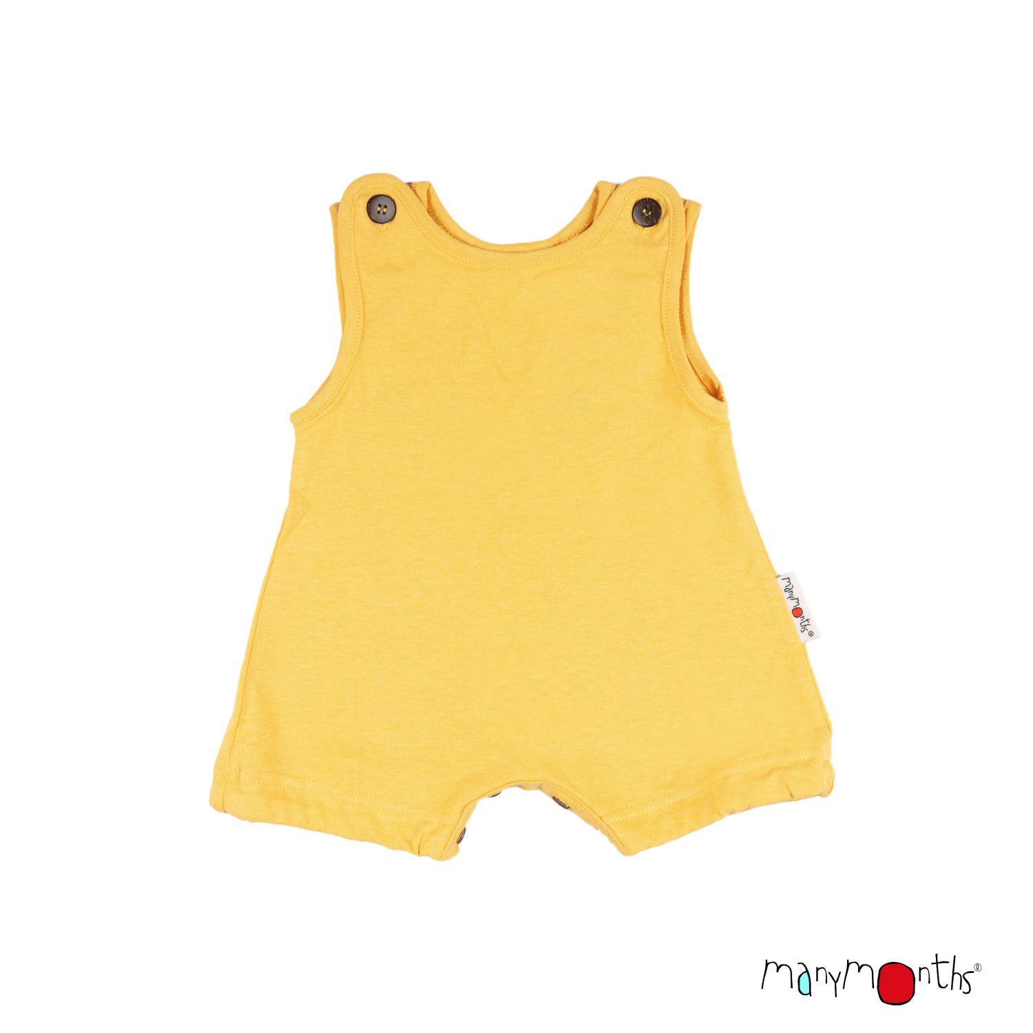 ManyMonths ECO Hempies Bubble Romper - Spieler - Newcomer / Charmer (50 - 68/74) Iced Mango von ManyMonths