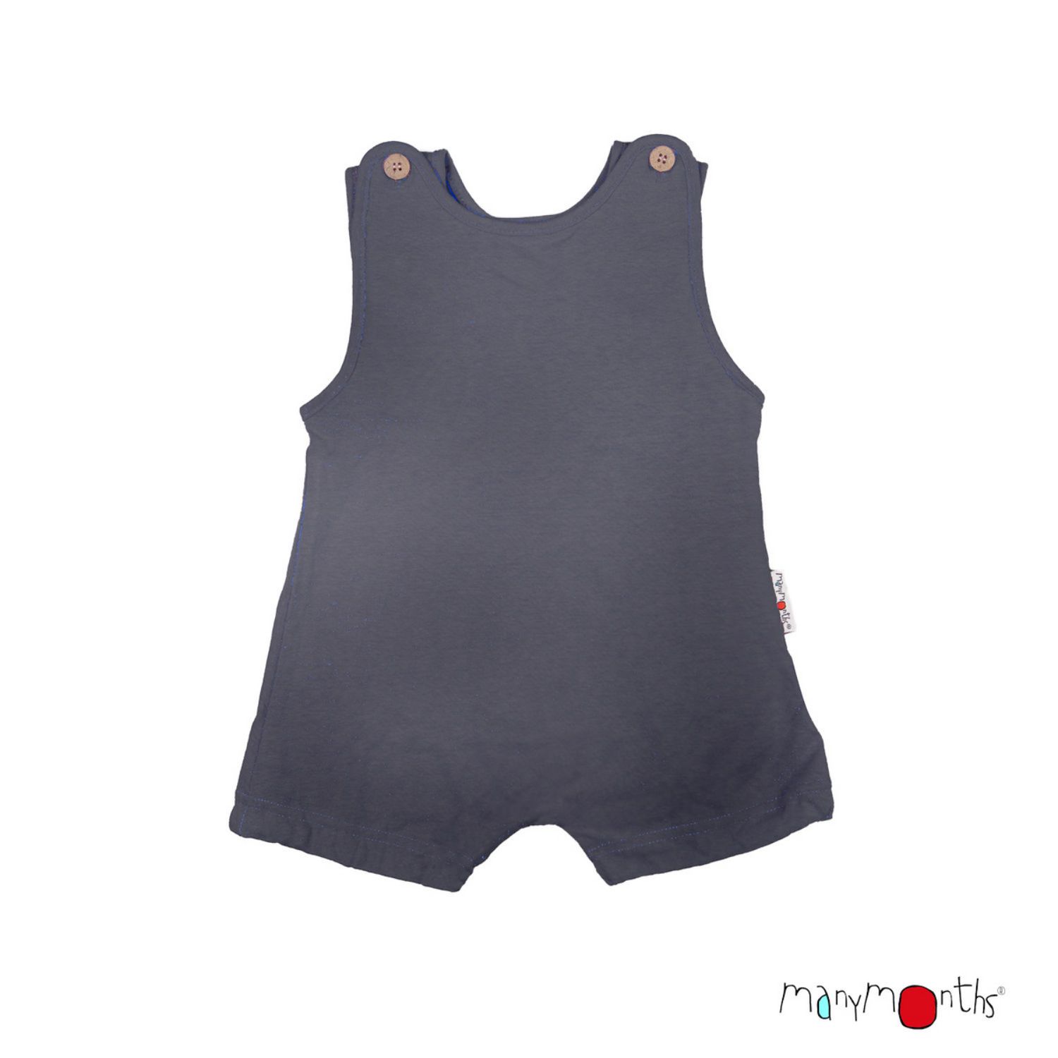 ManyMonths ECO Hempies Bubble Romper - Spieler - Newcomer / Charmer (50 - 68/74) Reef Shark von ManyMonths