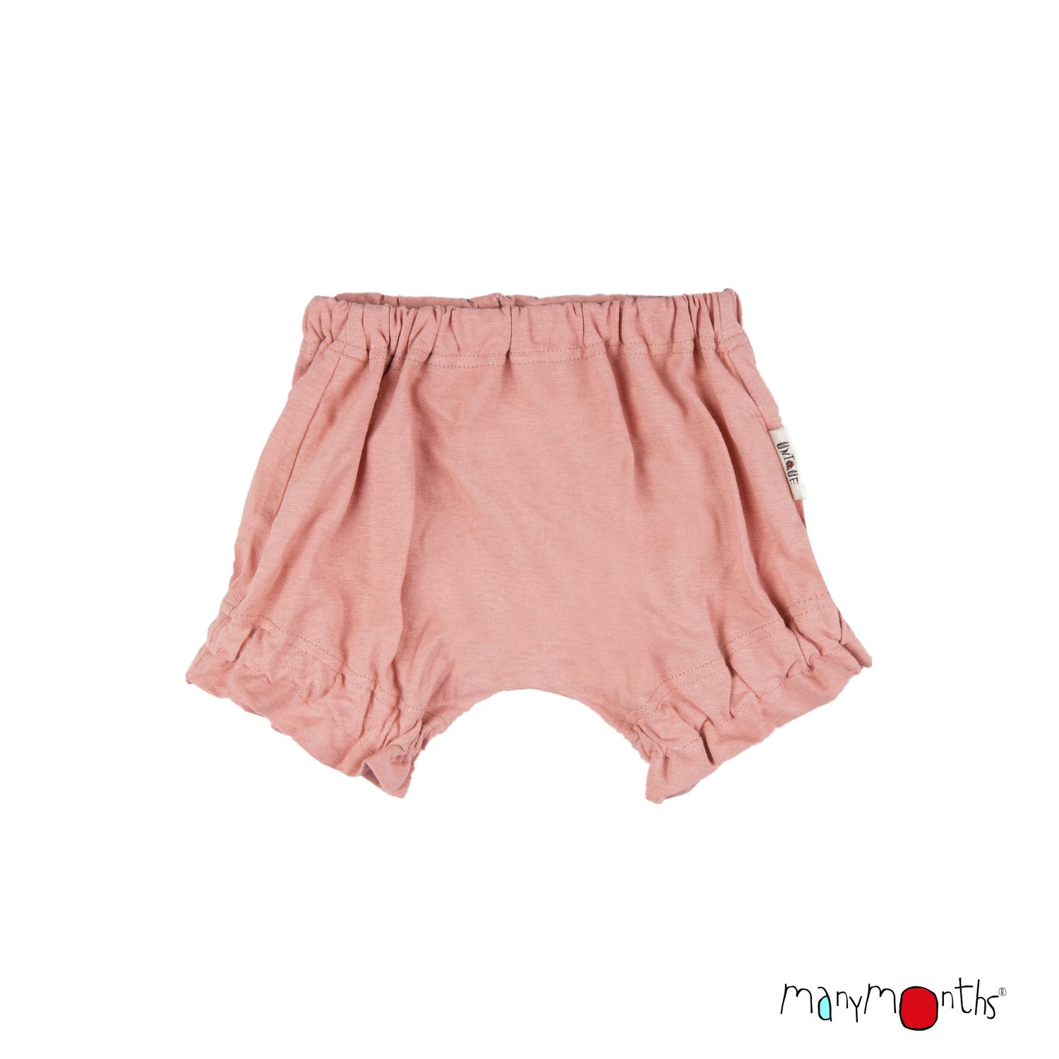 ManyMonths ECO Hempies Flutter Bloomers - Shorts mit Rüschen - Mauve Glow Newcomer / Charmer / Explorer (50 - 80/86) von ManyMonths