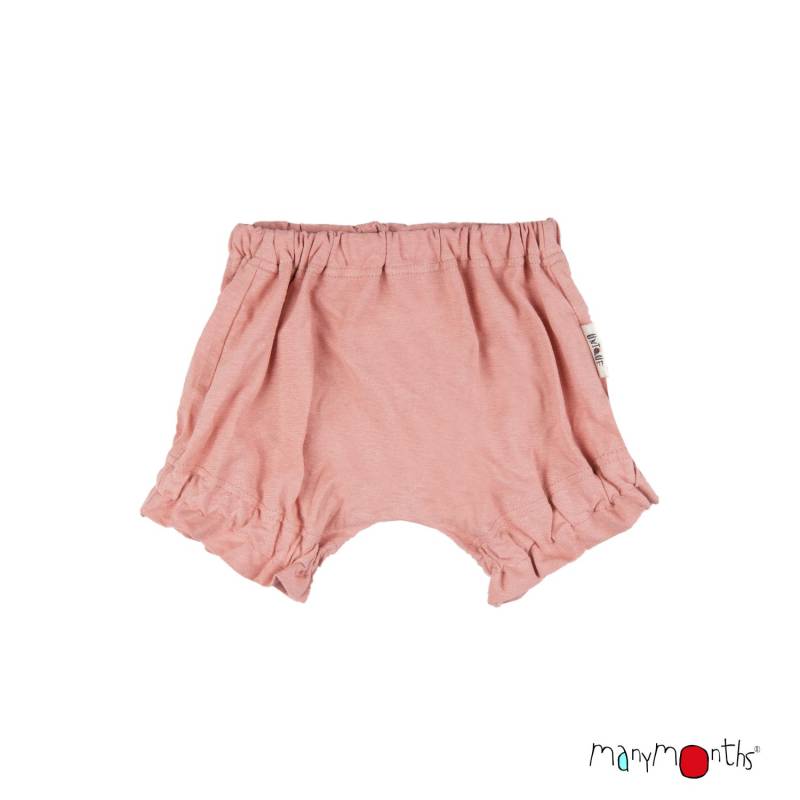 ManyMonths ECO Hempies Flutter Bloomers - Shorts mit Rüschen - Mauve Glow Newcomer / Charmer / Explorer (50 - 80/86) von ManyMonths
