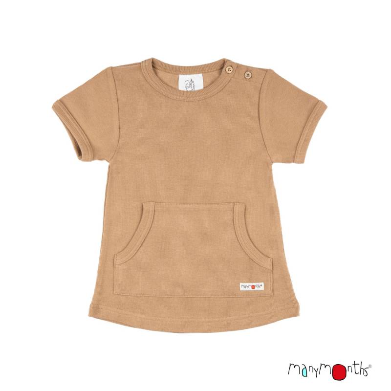 ManyMonths ECO Hempies Kängurushirt - Adventurer (80 - 92/98) Butter Caramel von ManyMonths