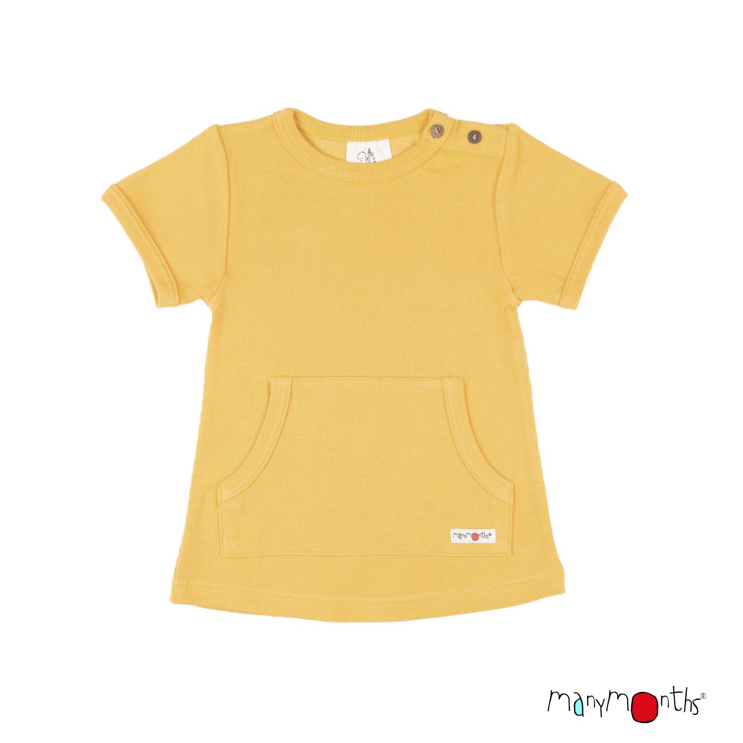 ManyMonths ECO Hempies Kängurushirt - Iced Mango Conquerer (98 - 104/110) von ManyMonths