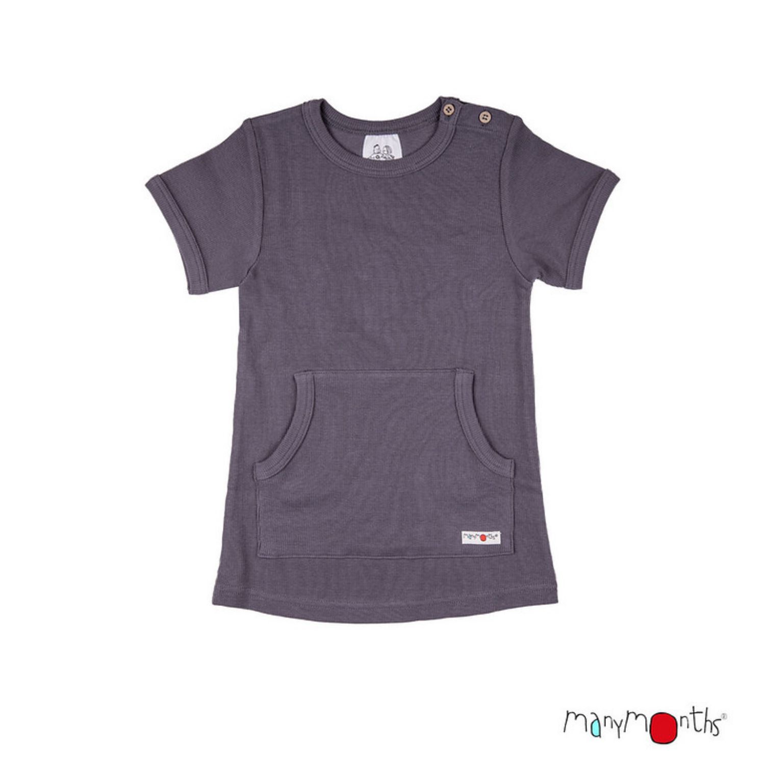 ManyMonths ECO Hempies Kängurushirt - Reef Shark Adventurer (80 - 92/98) von ManyMonths