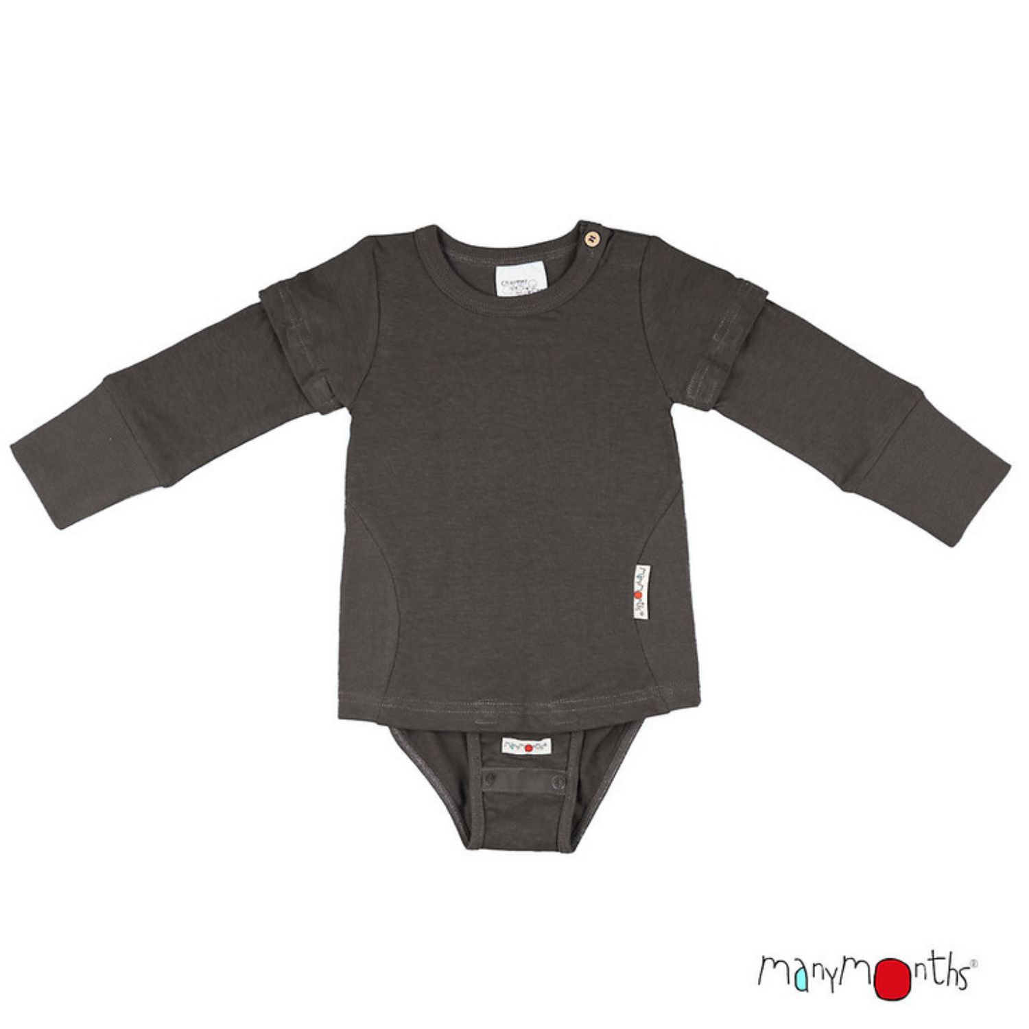 ManyMonths ECO Hempies Kurz-/Langarm Body/Shirt Adventurer (80-92/98) / Reef Sha... - Reef Shark Adventurer (80 - 92/98) von ManyMonths