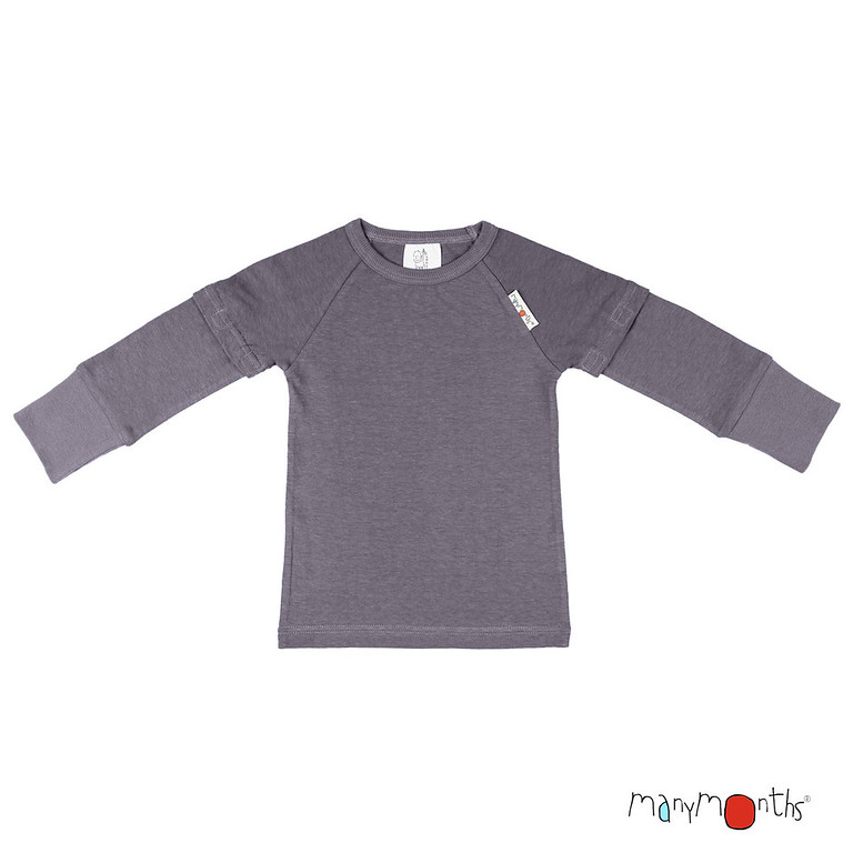 ManyMonths ECO Hempies Kurz-/Langarm Shirt - Innovator (110 - 122/128) Reef Shark von ManyMonths