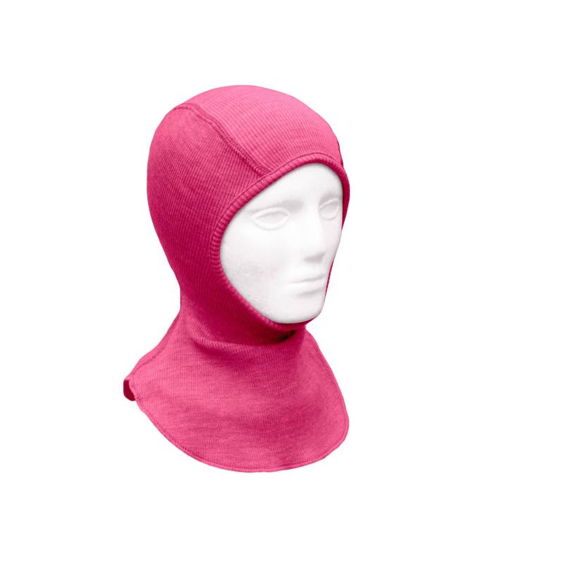 ManyMonths Elephant Hood Schlupfmütze aus Wolle - Adventurer / Conqueror (80 - 104/110) Pop Pink von ManyMonths
