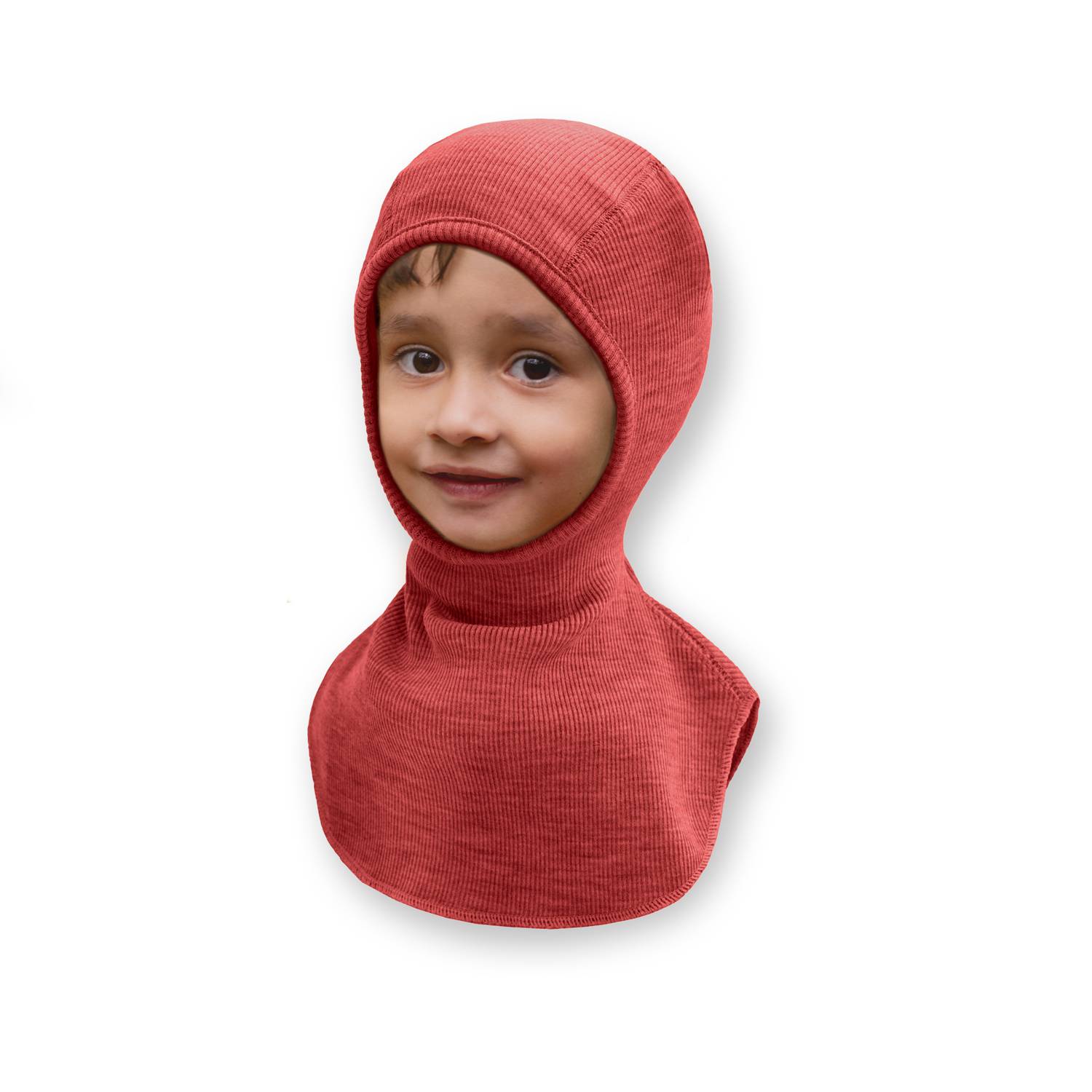ManyMonths Elephant Hood Schlupfmütze aus Wolle - Newcomer (50 - 56/62) Red Canyon von ManyMonths