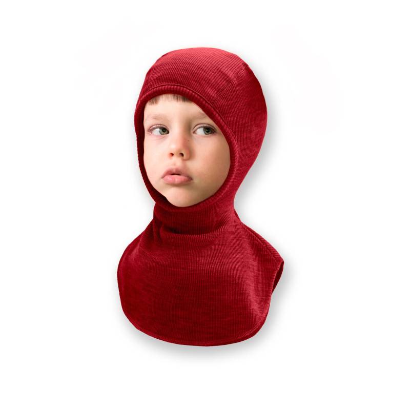 ManyMonths Elephant Hood Schlupfmütze aus Wolle - Newcomer (50 - 56/62) Wild Pomgranade von ManyMonths