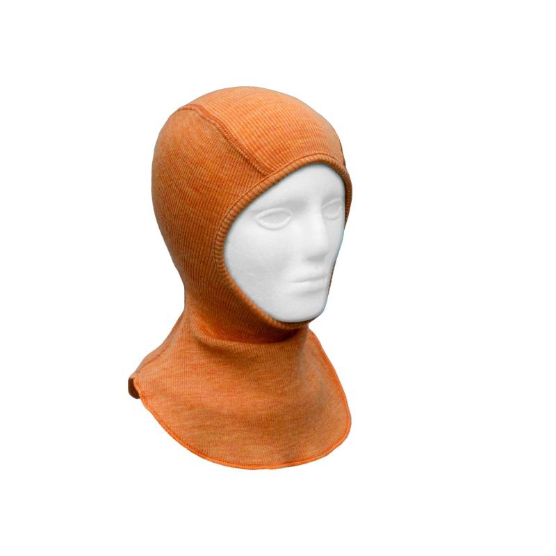 ManyMonths Elephant Hood Schlupfmütze aus Wolle - Tangerine Marmalade Enthusiast / Lionheart (128 - 152/158) von ManyMonths