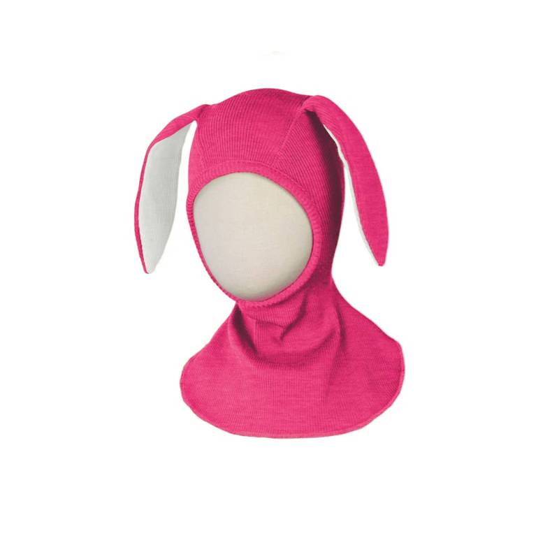 ManyMonths Elephant Hood Schlupfmütze mit Hasenohren - Adventurer / Conqueror (80 - 104/110) Pop Pink von ManyMonths