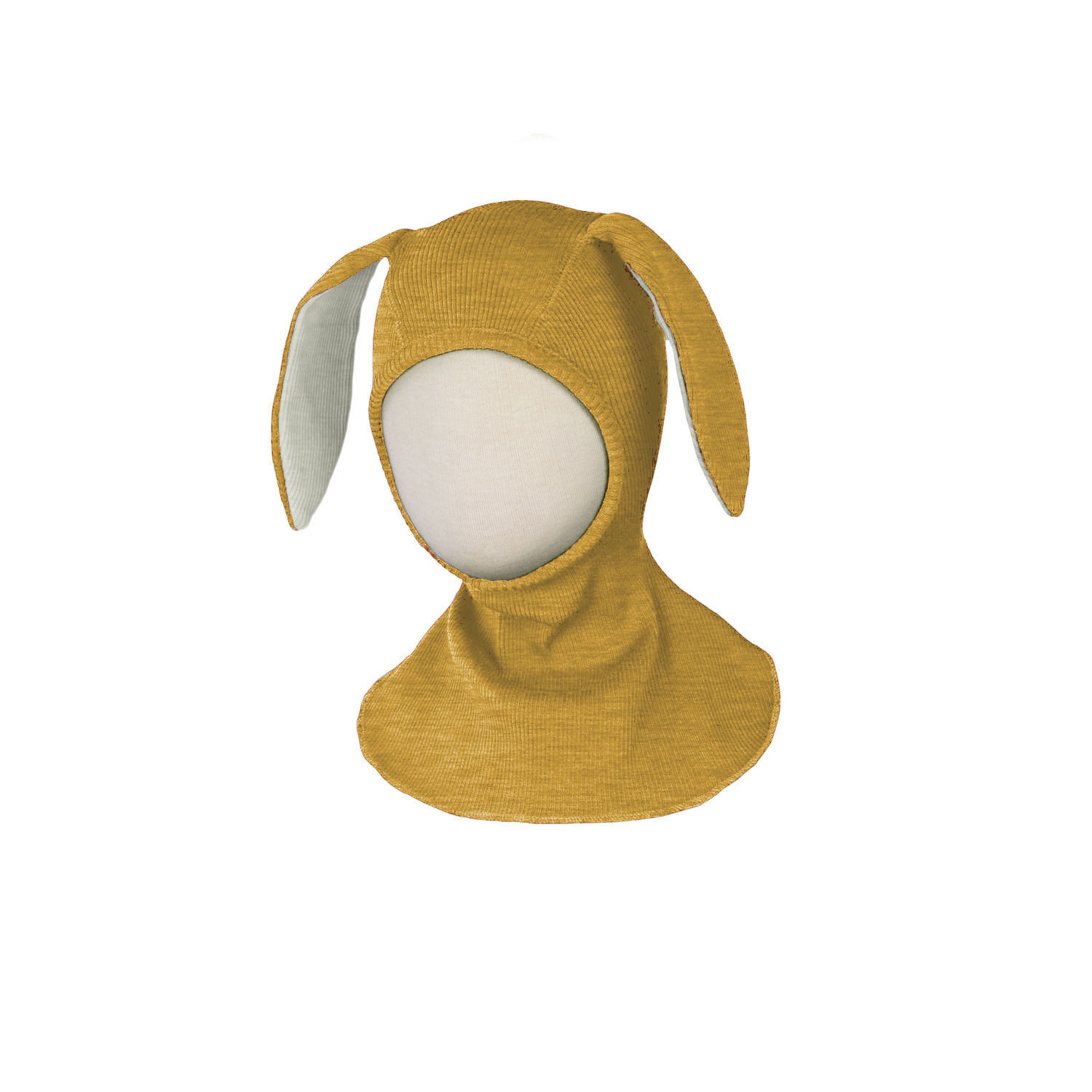 ManyMonths Elephant Hood Schlupfmütze mit Hasenohren - Charmer / Explorer (62 - 80/86) Axolotl Yellow von ManyMonths