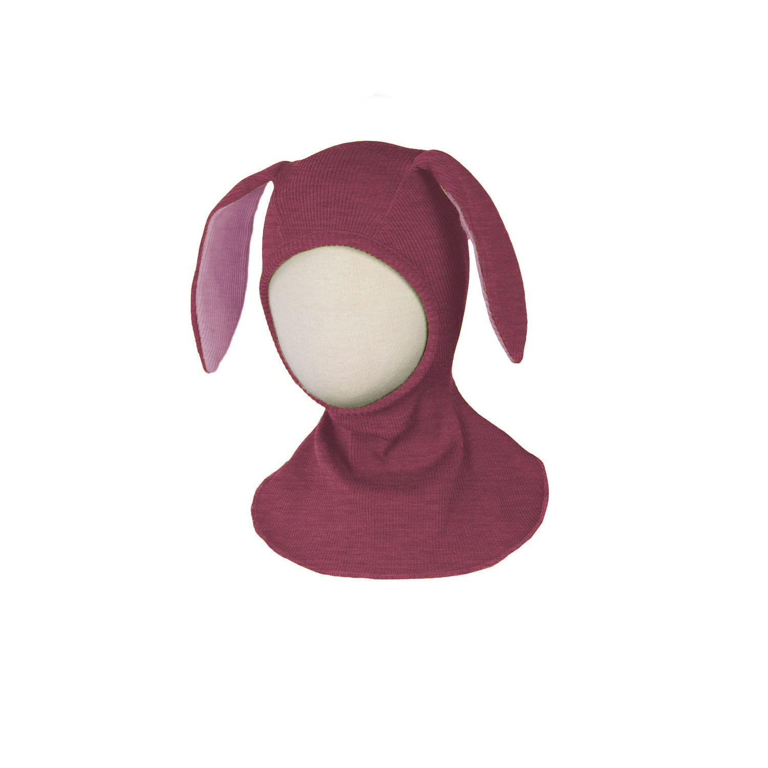 ManyMonths Elephant Hood Schlupfmütze mit Hasenohren - Charmer / Explorer (62 - 80/86) Dark Cerise von ManyMonths