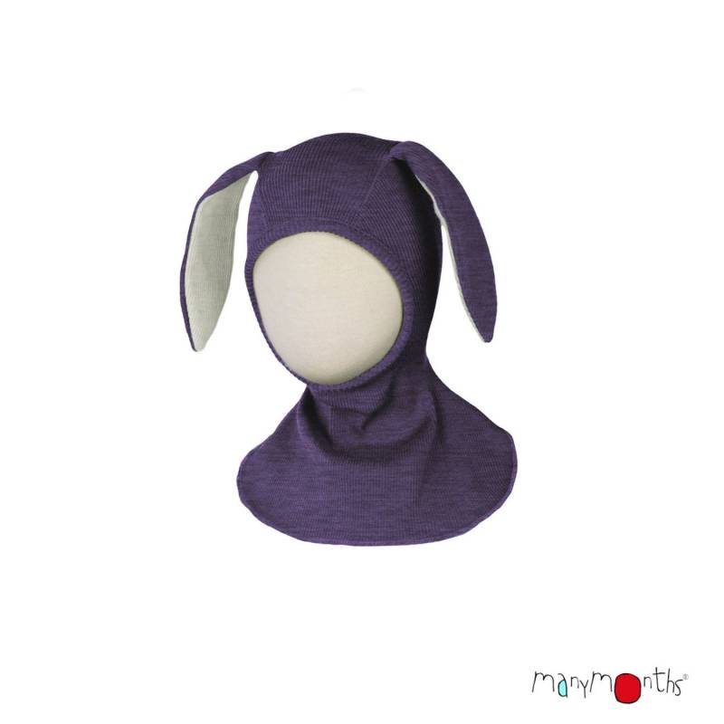 ManyMonths Elephant Hood Schlupfmütze mit Hasenohren - Innovator (110 - 122/128) Dusty Grape von ManyMonths