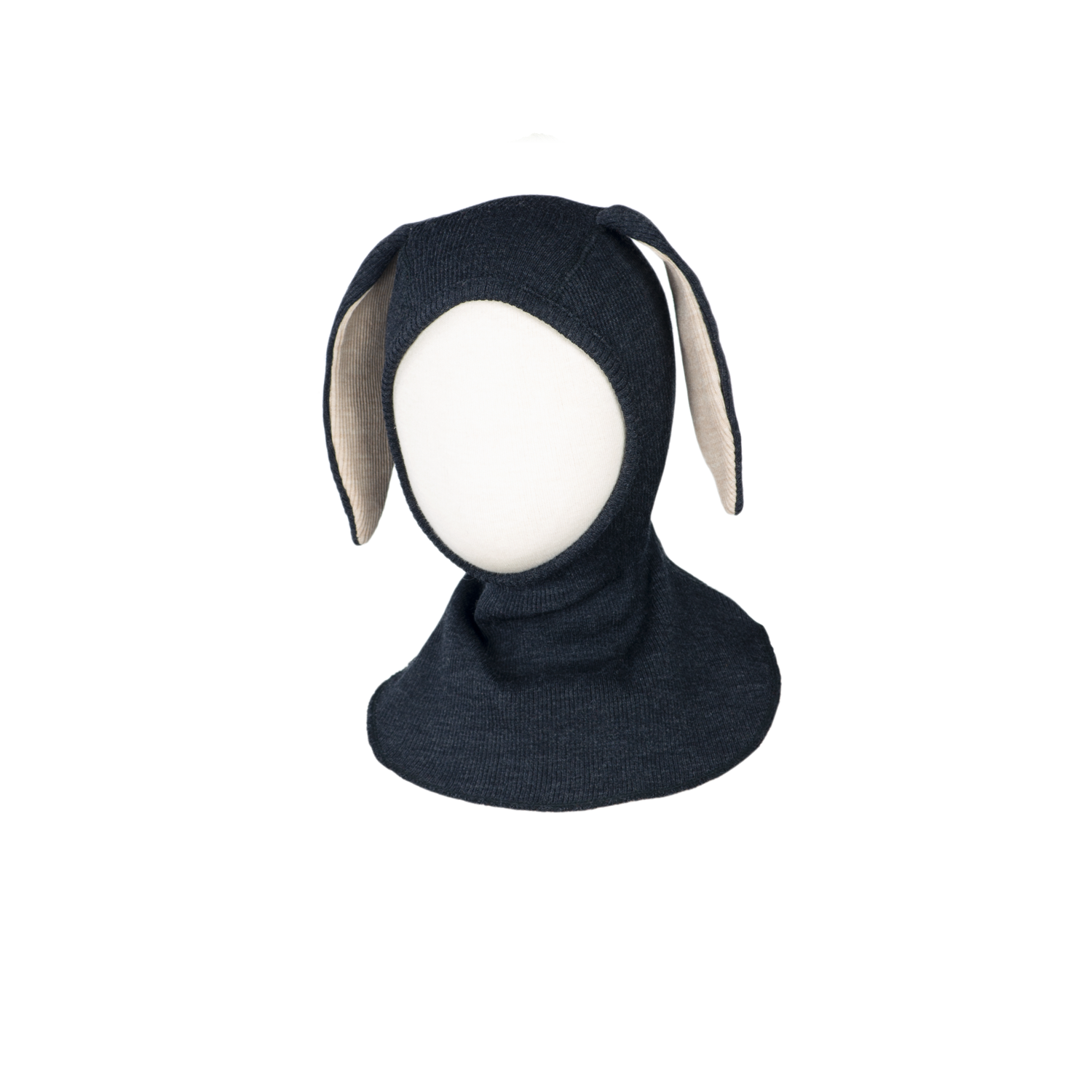 ManyMonths Elephant Hood Schlupfmütze mit Hasenohren - Innovator (110 - 122/128) Foggy Black von ManyMonths