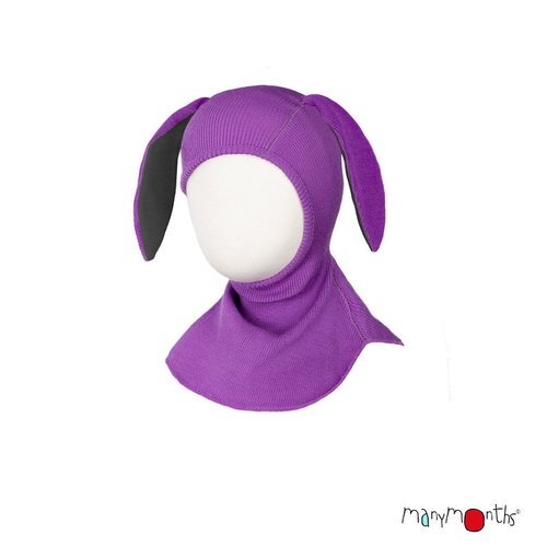 ManyMonths Elephant Hood Schlupfmütze mit Hasenohren - Lavender Crystal Charmer / Explorer (62 - 80/86) von ManyMonths