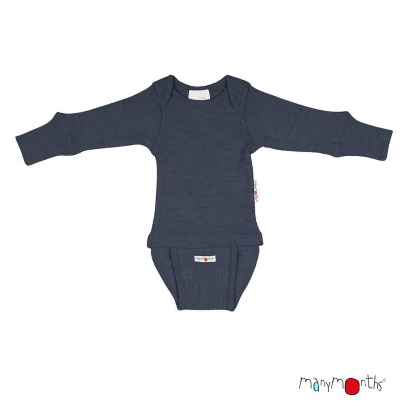 ManyMonths Langarm-Body & Shirt aus Wolle - Polar Winter Charmer / Explorer (62 - 80/86) von ManyMonths