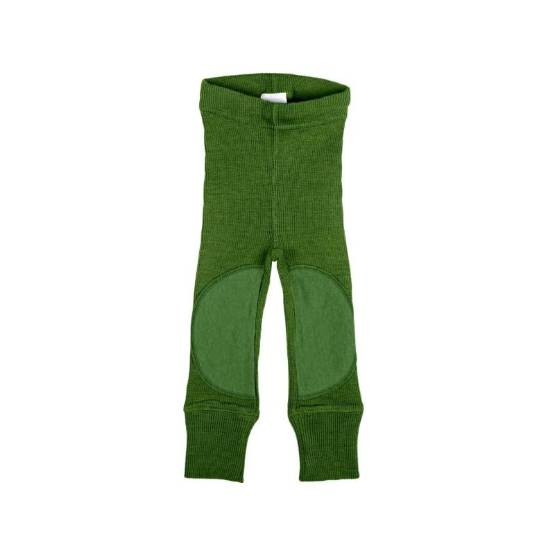 ManyMonths Leggings mit Aufnähern aus Wolle - Adventurer (80 - 92/98) Forest Floor Green von ManyMonths