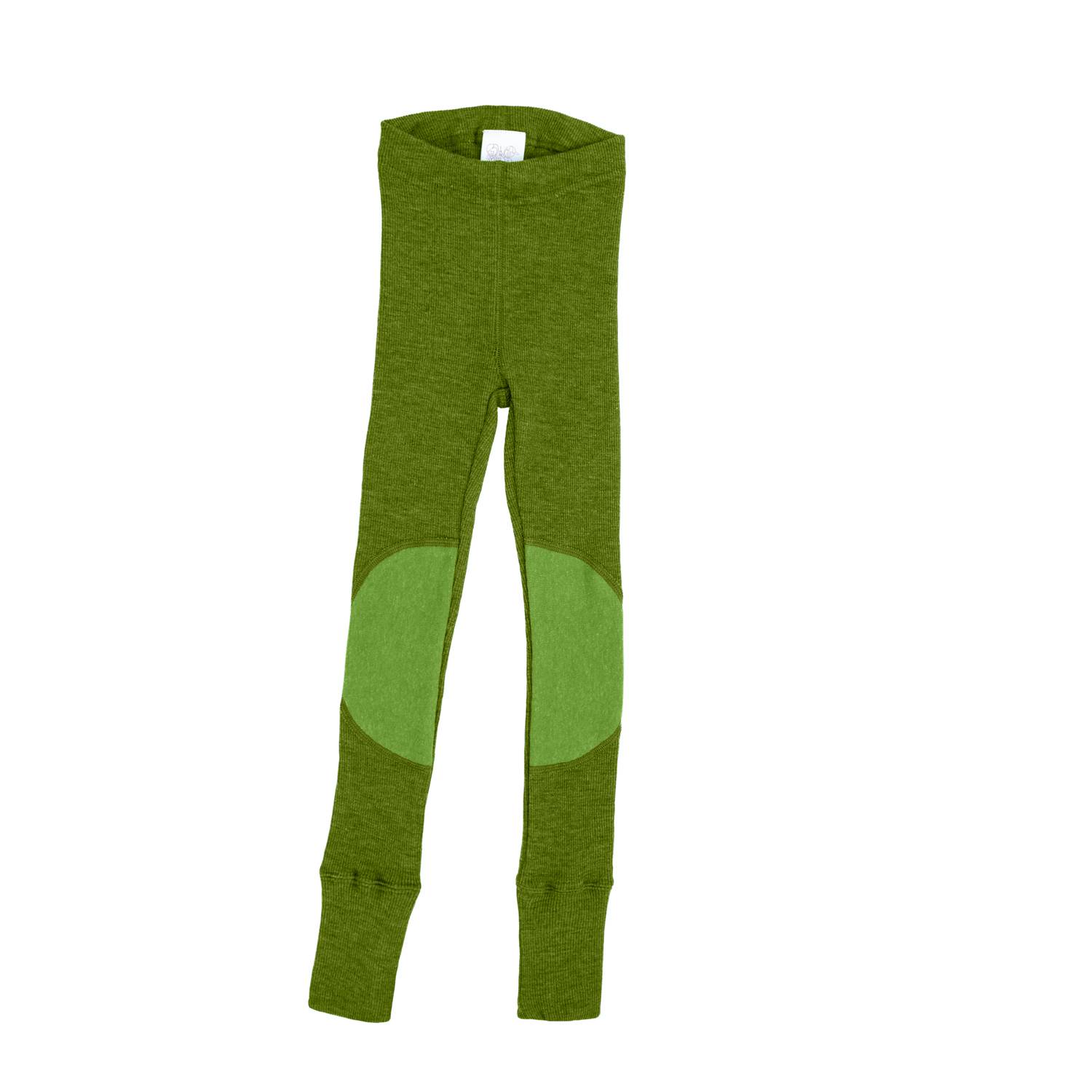 ManyMonths Leggings mit Aufnähern aus Wolle - Garden Moss Green Adventurer (80 - 92/98) von ManyMonths