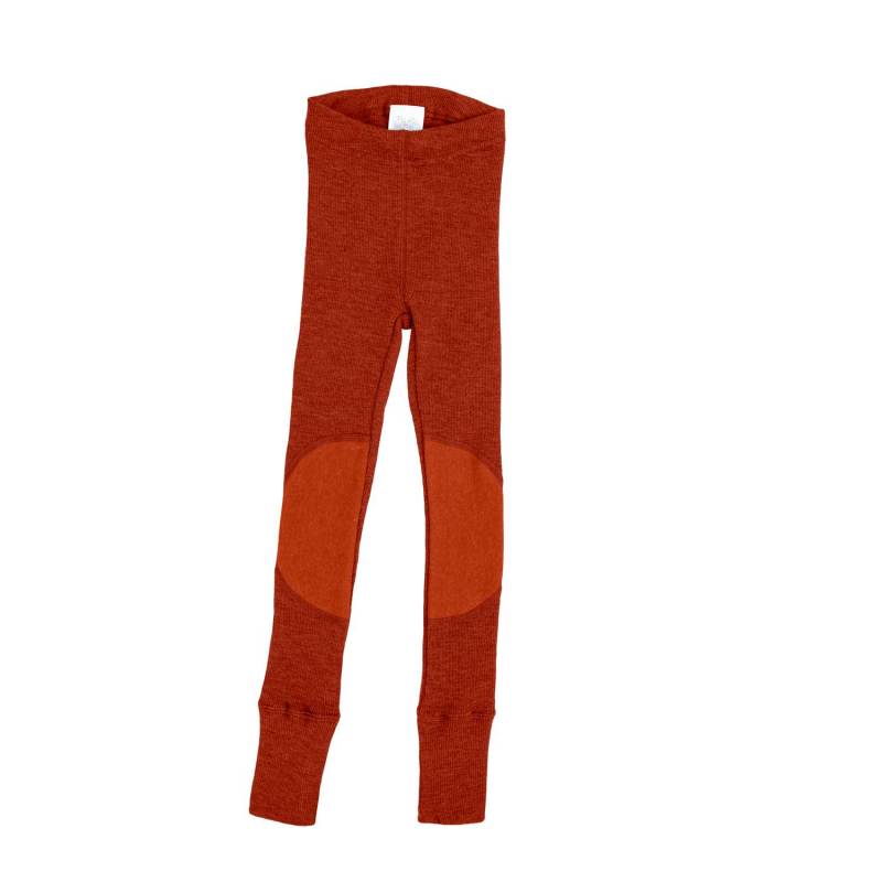ManyMonths Leggings mit Aufnähern aus Wolle - Adventurer (80 - 92/98) Rich Amber von ManyMonths