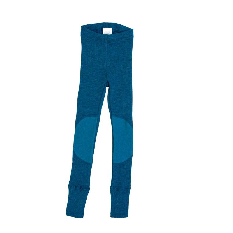 ManyMonths Leggings mit Aufnähern aus Wolle - Enthusiast (128 - 134/140) Seabreeze Teal von ManyMonths