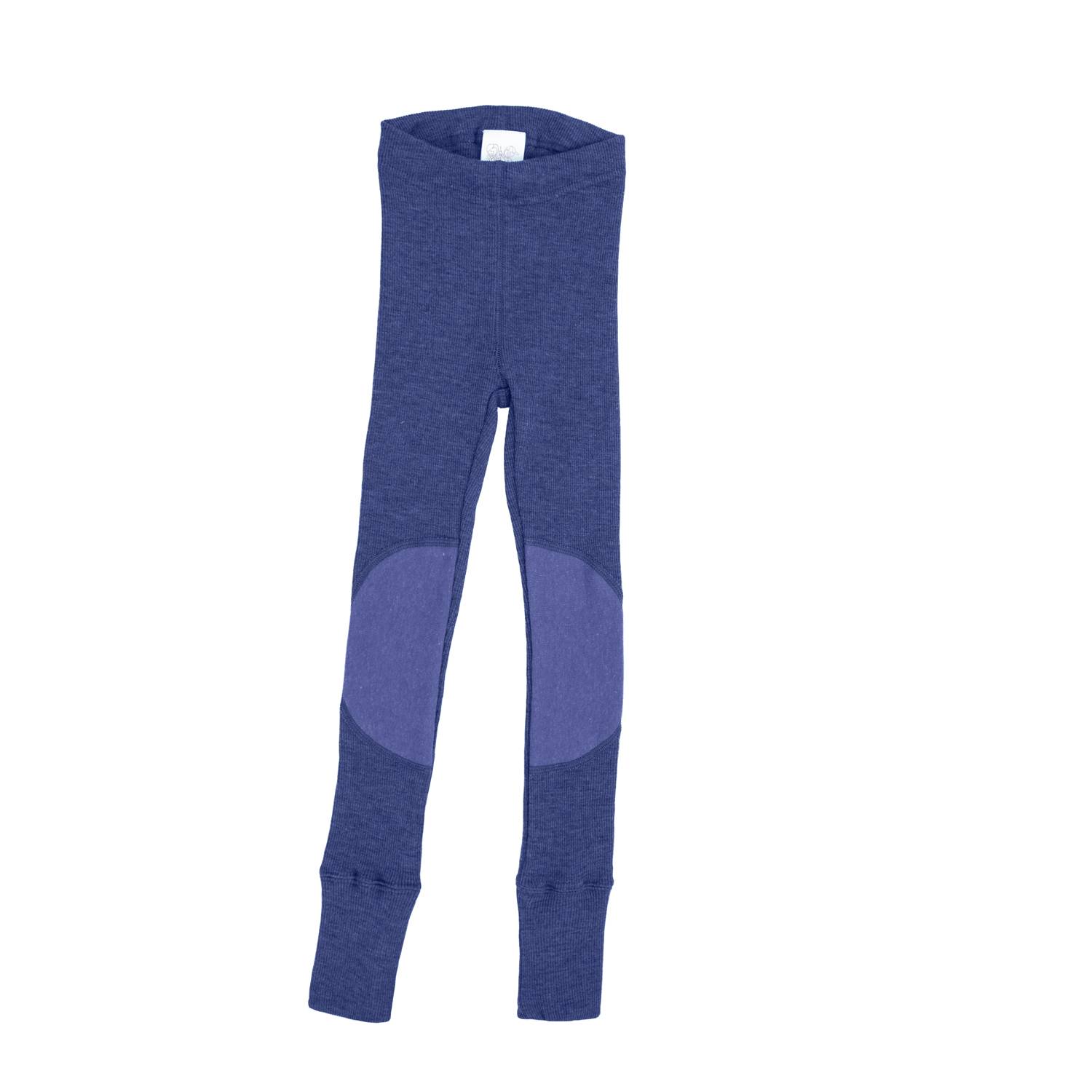 ManyMonths Leggings mit Aufnähern aus Wolle - Twilight Blue Innovator (110 - 122/128) von ManyMonths