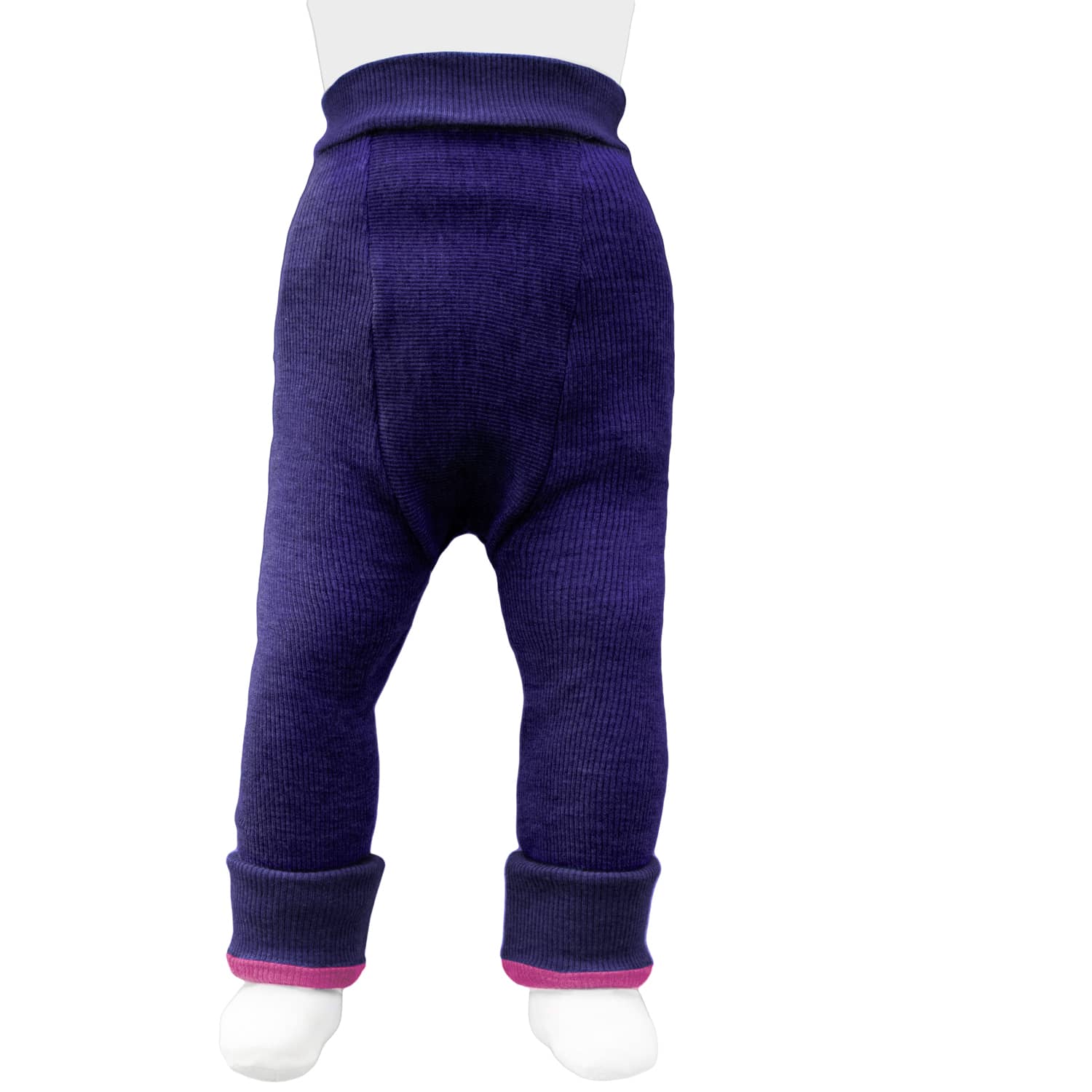 ManyMonths Longies aus Wolle - Acai Berry / Pop Pink Adventurer Plus (86 - 98) von ManyMonths