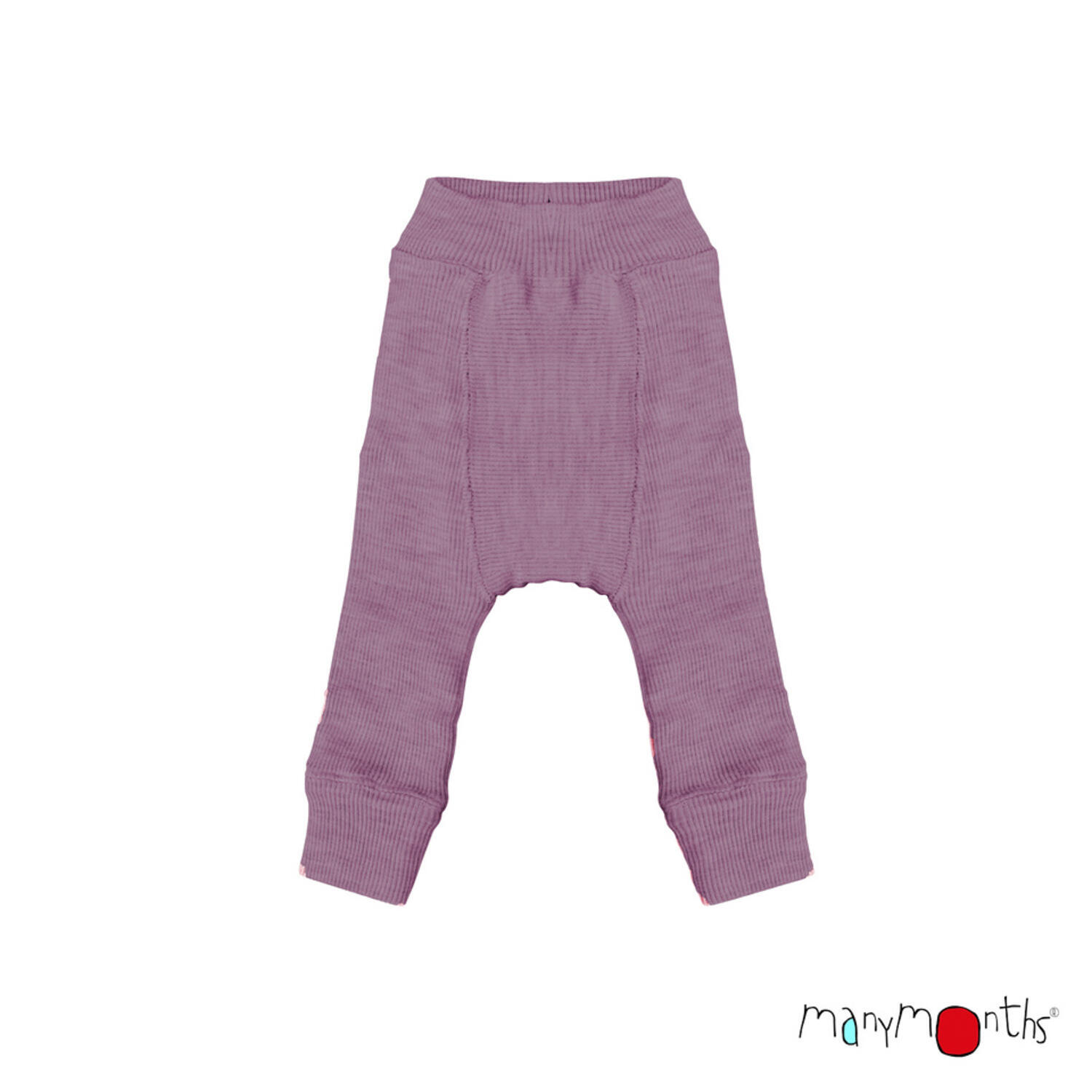 ManyMonths Longies aus Wolle - Charmer (62 - 68/74) Vintage Pink / Dark Cerise von ManyMonths