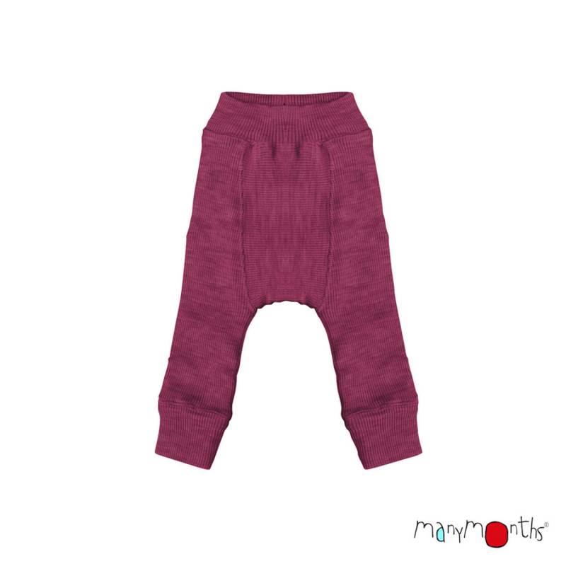 ManyMonths Longies aus Wolle - Explorer (68 - 80/86) Dark Cerise / Vintage Pink von ManyMonths