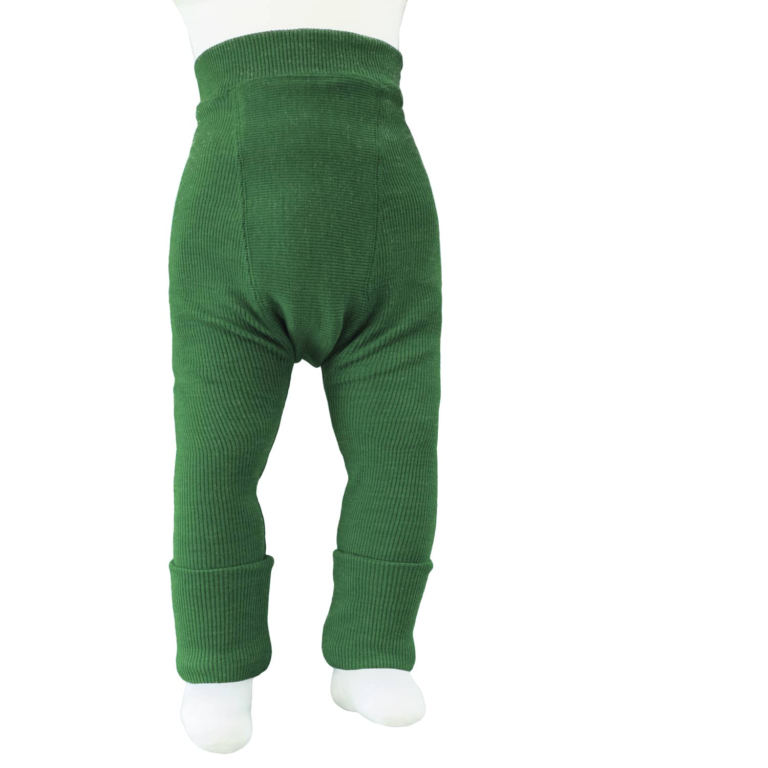 ManyMonths Longies aus Wolle - Explorer (68 - 80/86) Forest Floor Green / Elephant Grey von ManyMonths