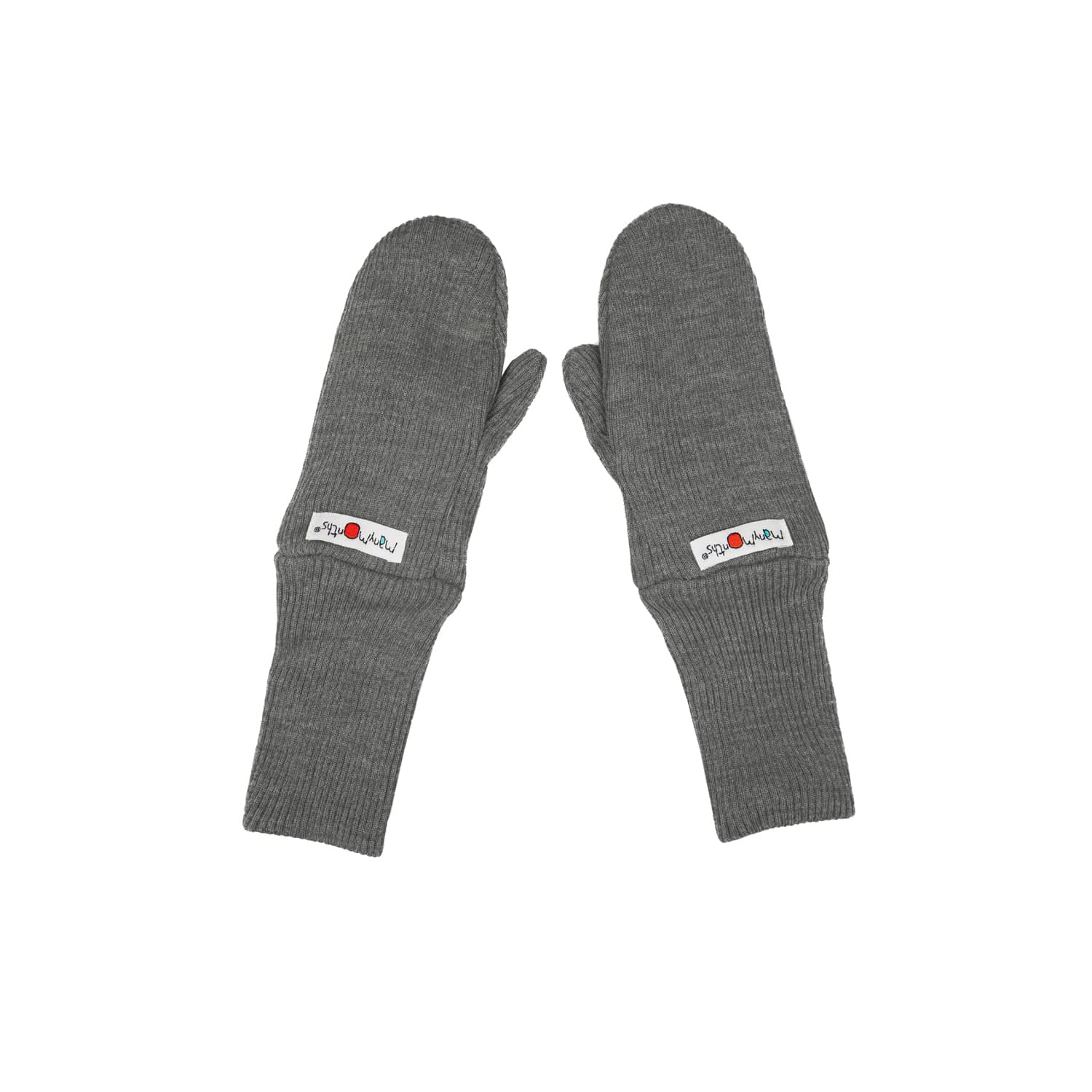 ManyMonths Mittens Fäustlinge ohne Band aus Wolle - Conquerer (98 - 104/110) Elephant Grey von ManyMonths