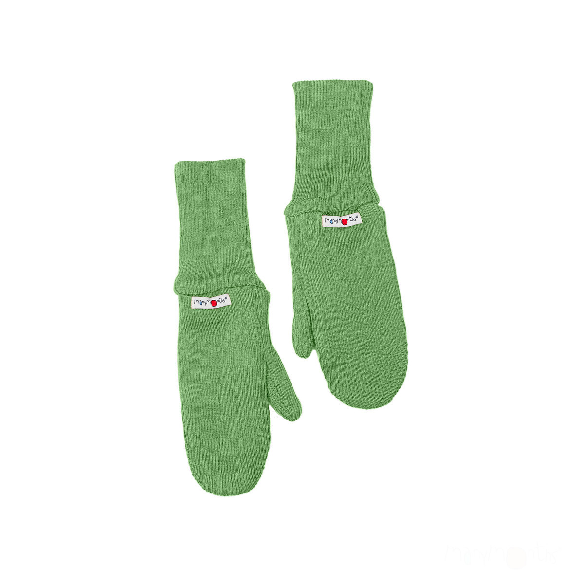 ManyMonths Mittens Fäustlinge ohne Band aus Wolle - Conquerer (98 - 104/110) Jade Green von ManyMonths
