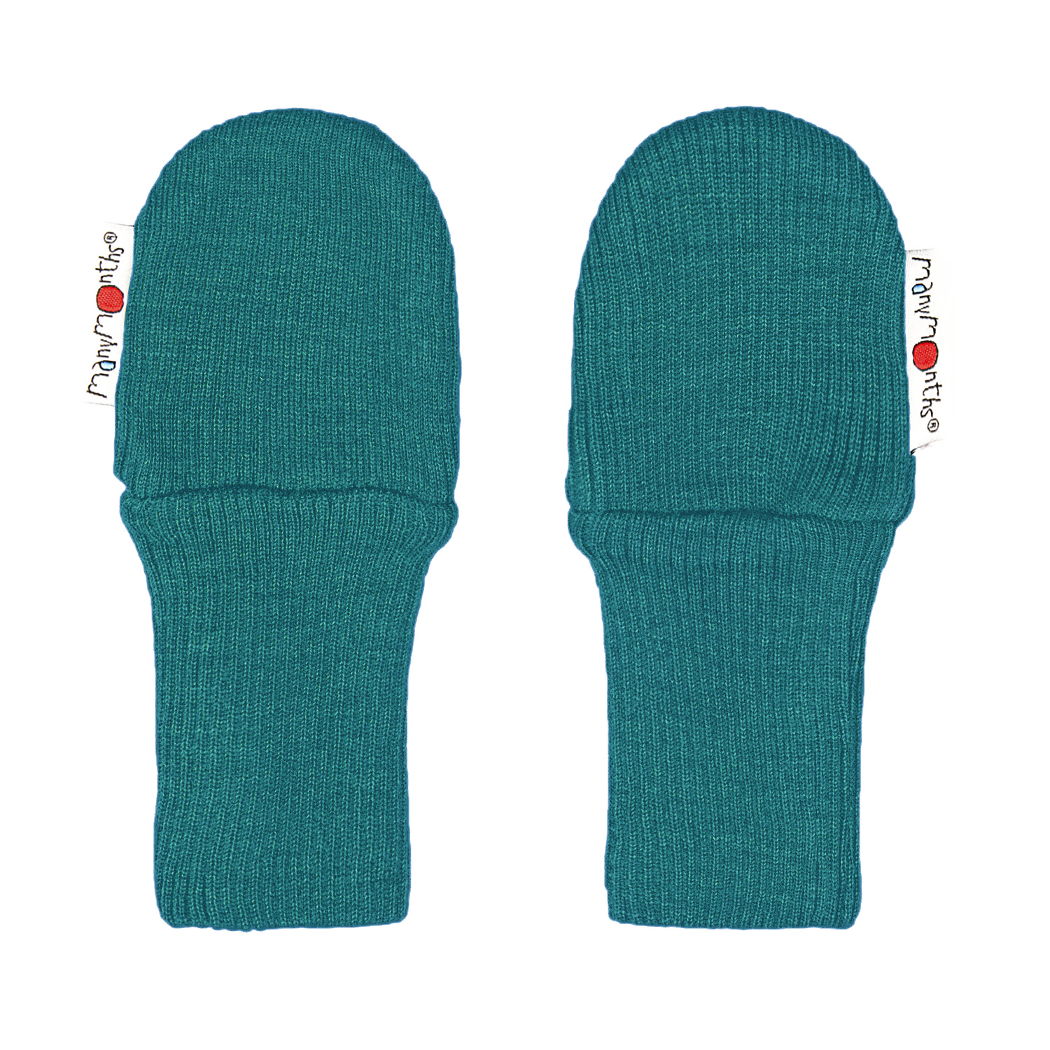 ManyMonths Mittens Fäustlinge ohne Band aus Wolle - Innovator (110 - 122/128) Royal Turquoise von ManyMonths