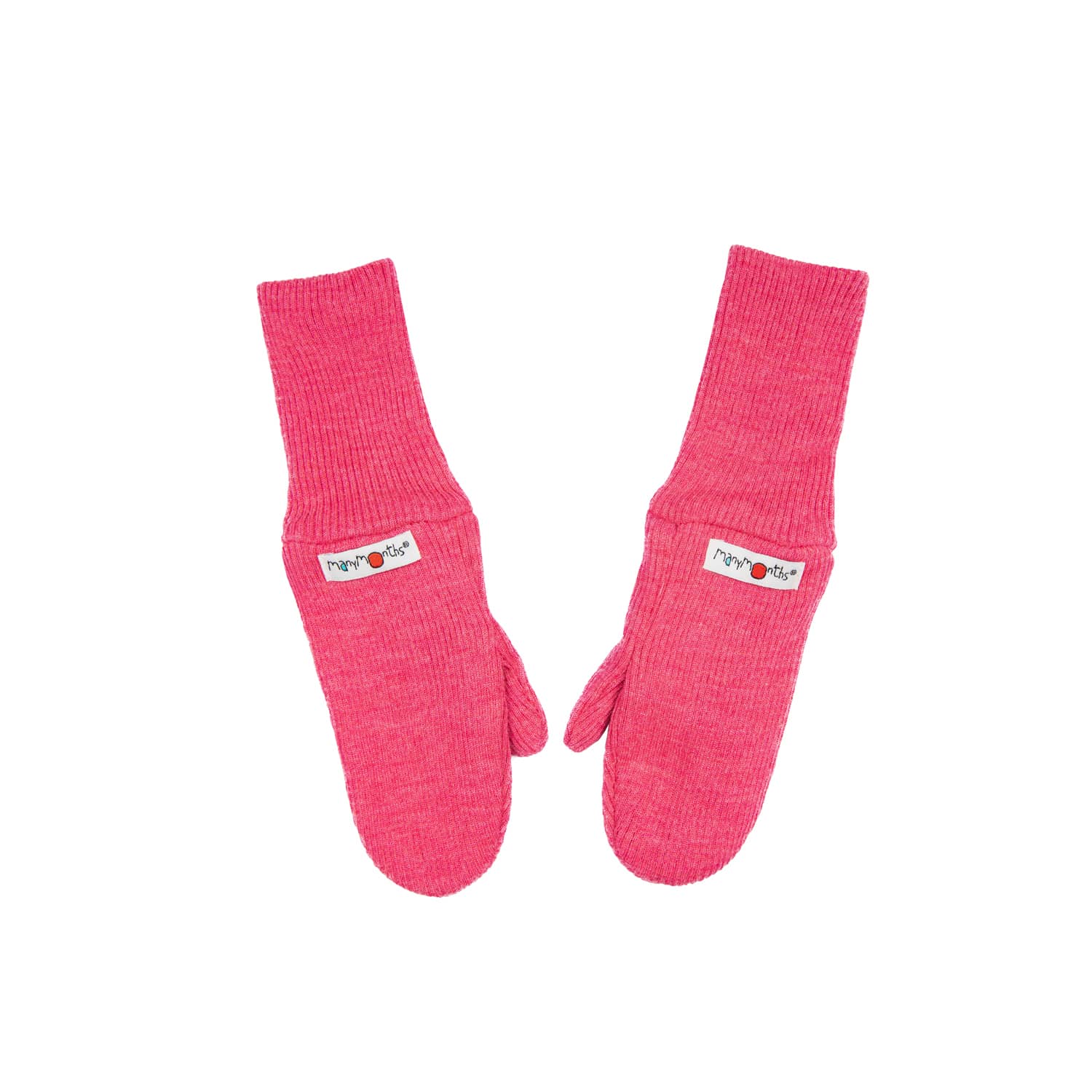 ManyMonths Mittens Fäustlinge ohne Band aus Wolle - Pop Pink Conquerer (98 - 104/110) von ManyMonths