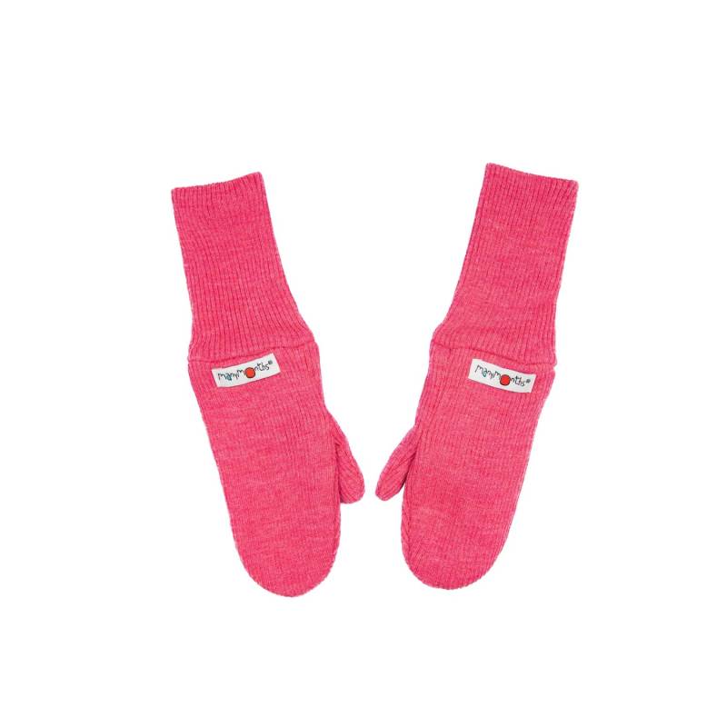 ManyMonths Mittens Fäustlinge ohne Band aus Wolle - Pop Pink Conquerer (98 - 104/110) von ManyMonths