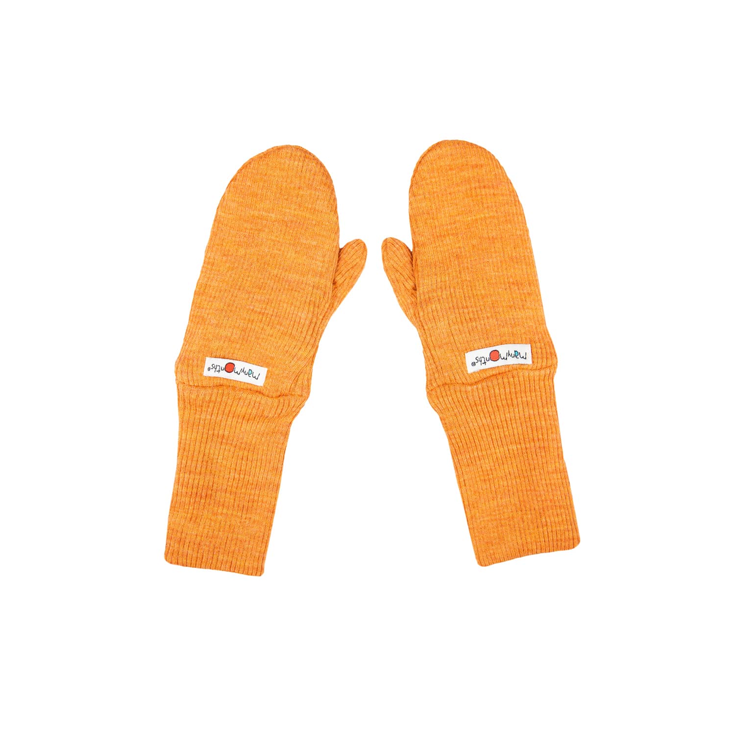 ManyMonths Mittens Fäustlinge ohne Band aus Wolle - Tangerine Marmalade Conquerer (98 - 104/110) von ManyMonths