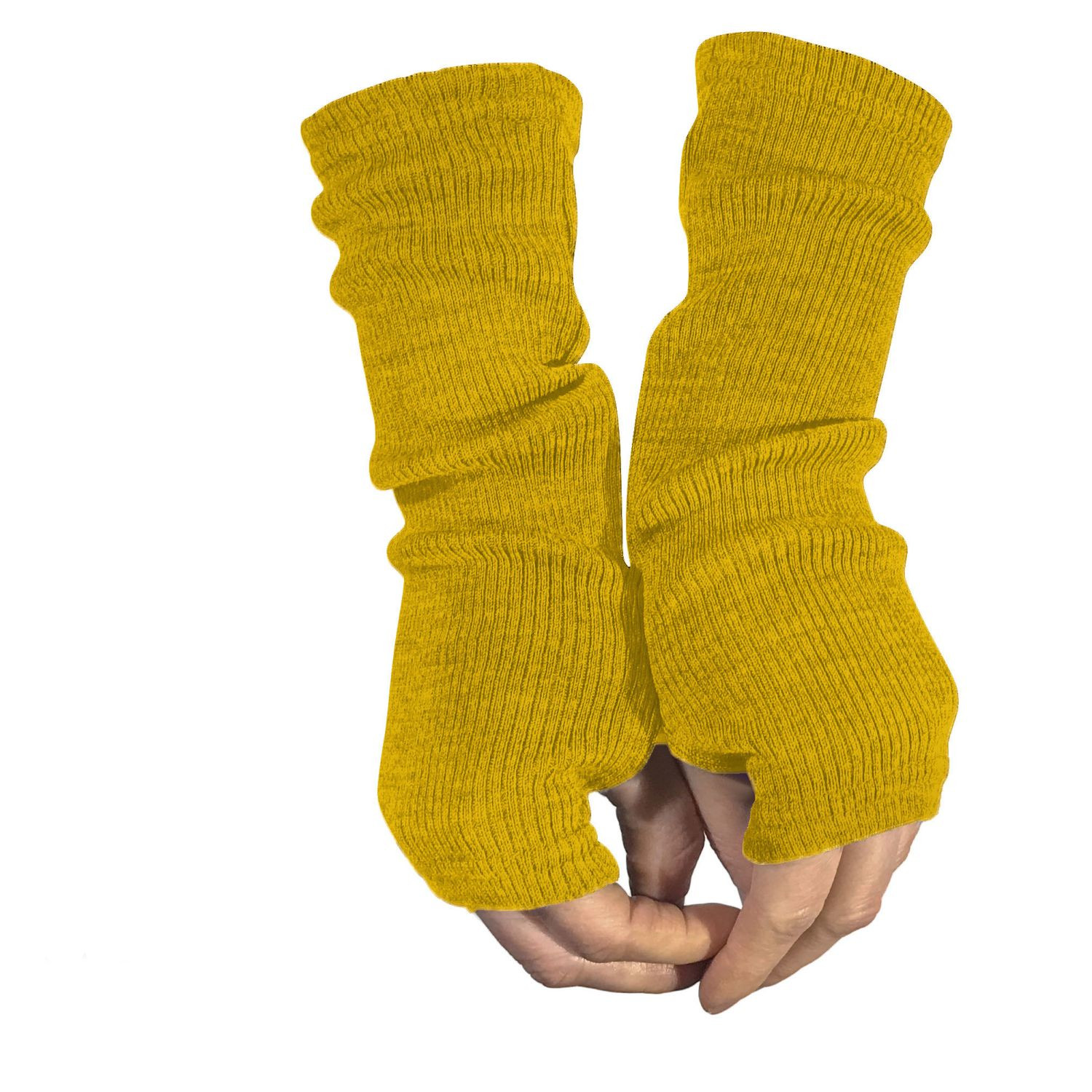 ManyMonths Mittens fingerlose Handschuhe aus Wolle - Axolotl Yellow ManyMonths Mittens fingerlose Handschuhe aus Wolle - Axolotl Yellow von ManyMonths
