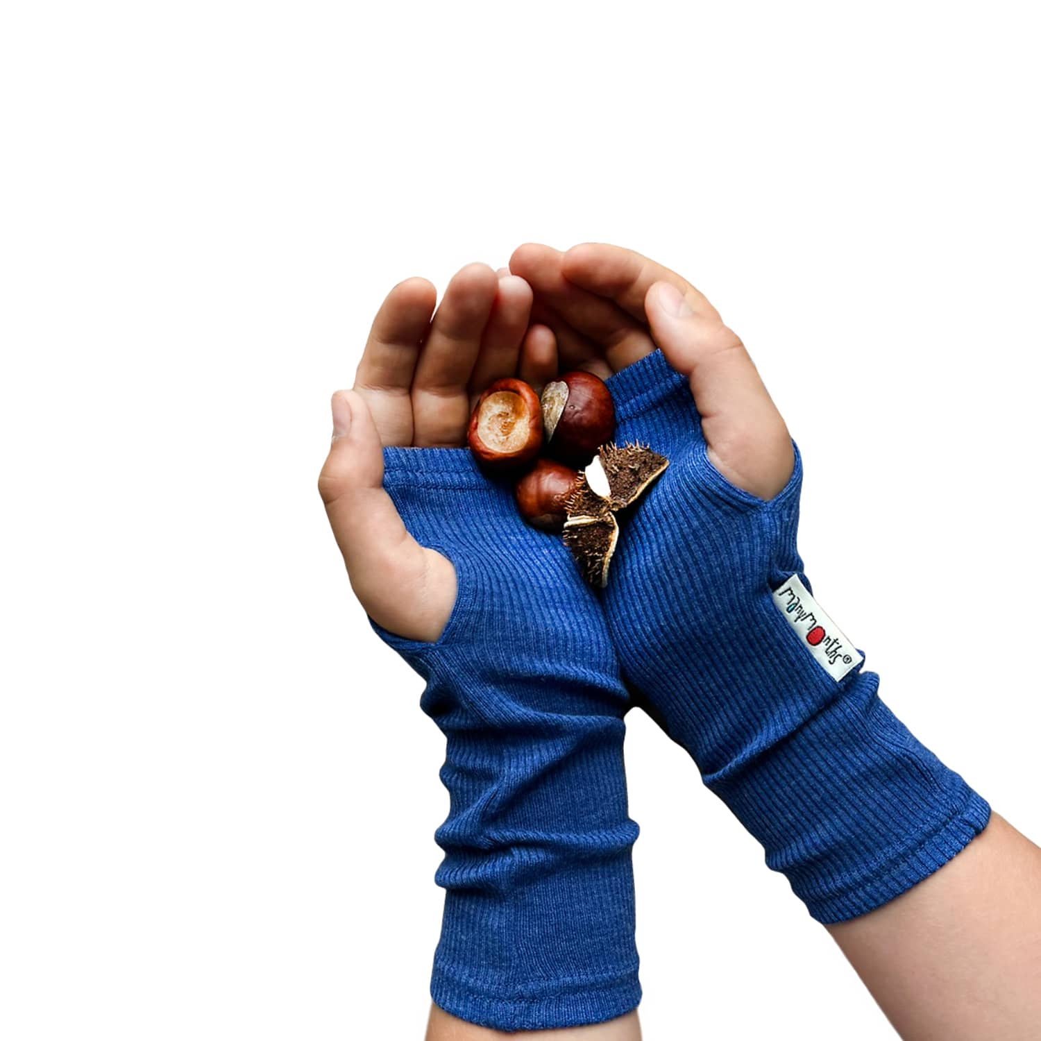ManyMonths Mittens fingerlose Handschuhe aus Wolle - Classic Blue ManyMonths Mittens fingerlose Handschuhe aus Wolle - Classic Blue von ManyMonths