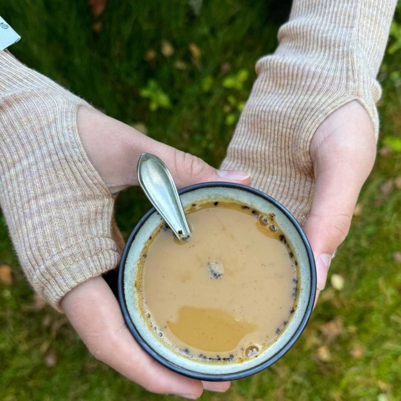 ManyMonths Mittens fingerlose Handschuhe aus Wolle - Driftwood Taupe von ManyMonths