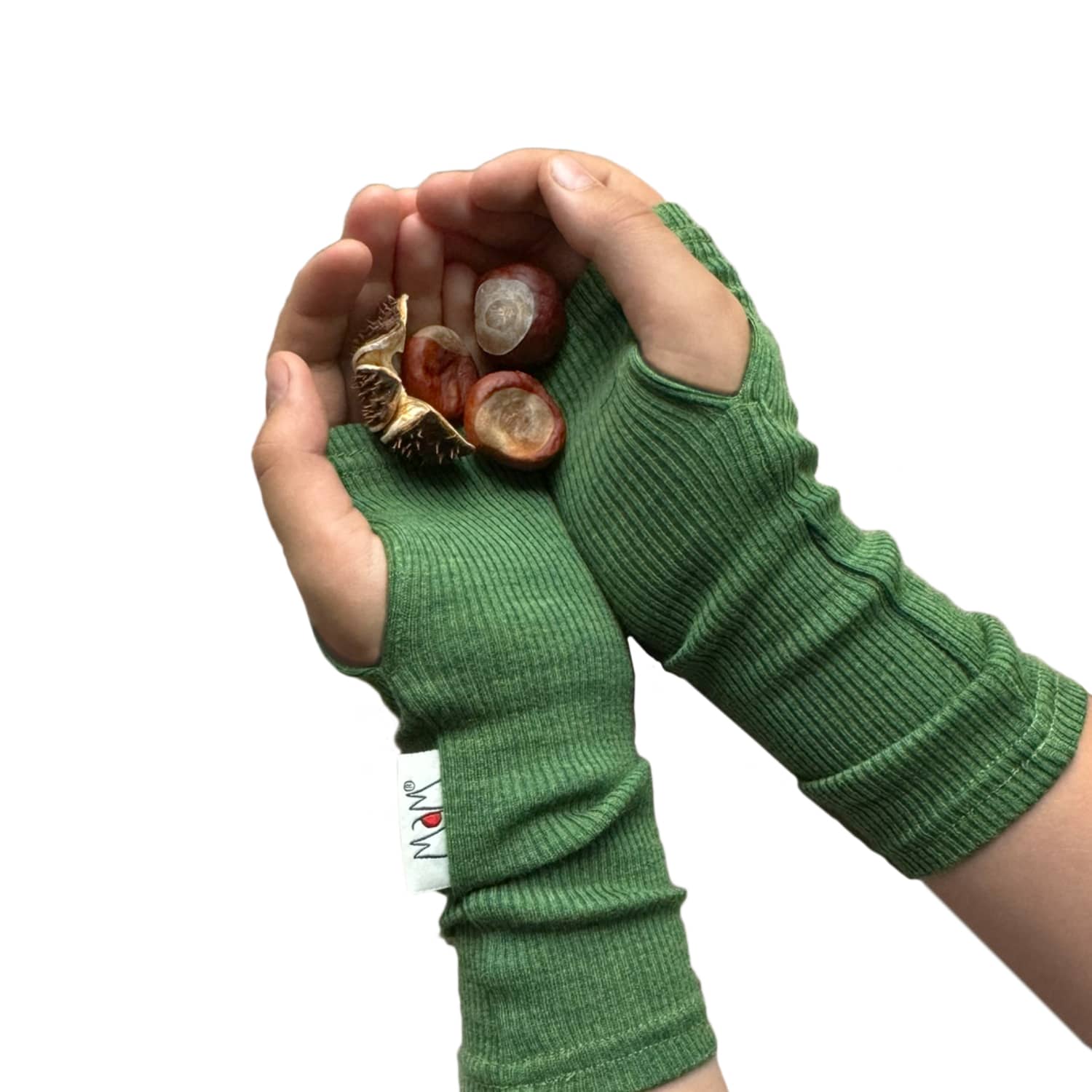 ManyMonths Mittens fingerlose Handschuhe aus Wolle - Forest Floor Green ManyMonths Mittens fingerlose Handschuhe aus Wolle - Forest Floor Green von ManyMonths
