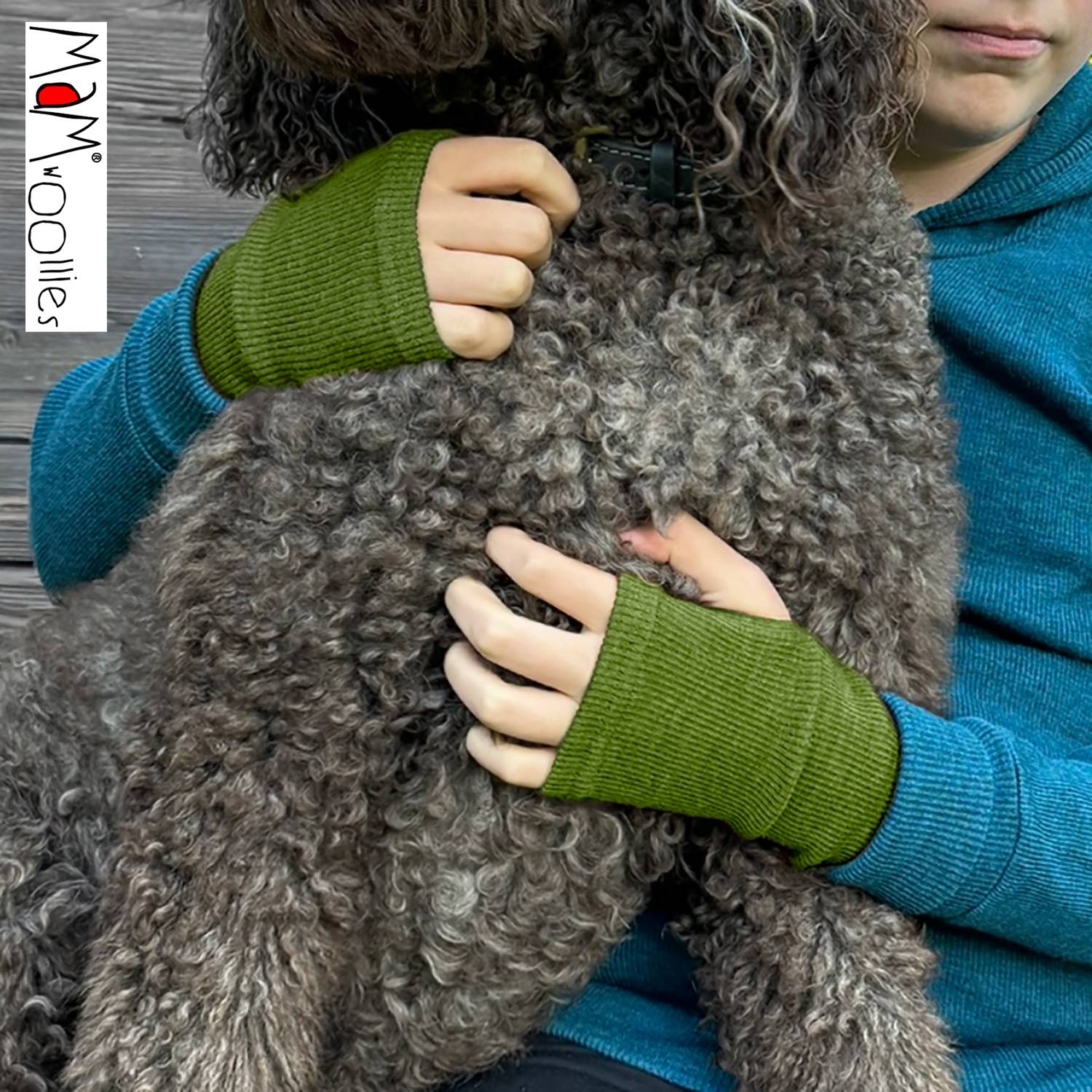 ManyMonths Mittens fingerlose Handschuhe aus Wolle - Garden Moss Green ManyMonths Mittens fingerlose Handschuhe aus Wolle - Garden Moss Green von ManyMonths