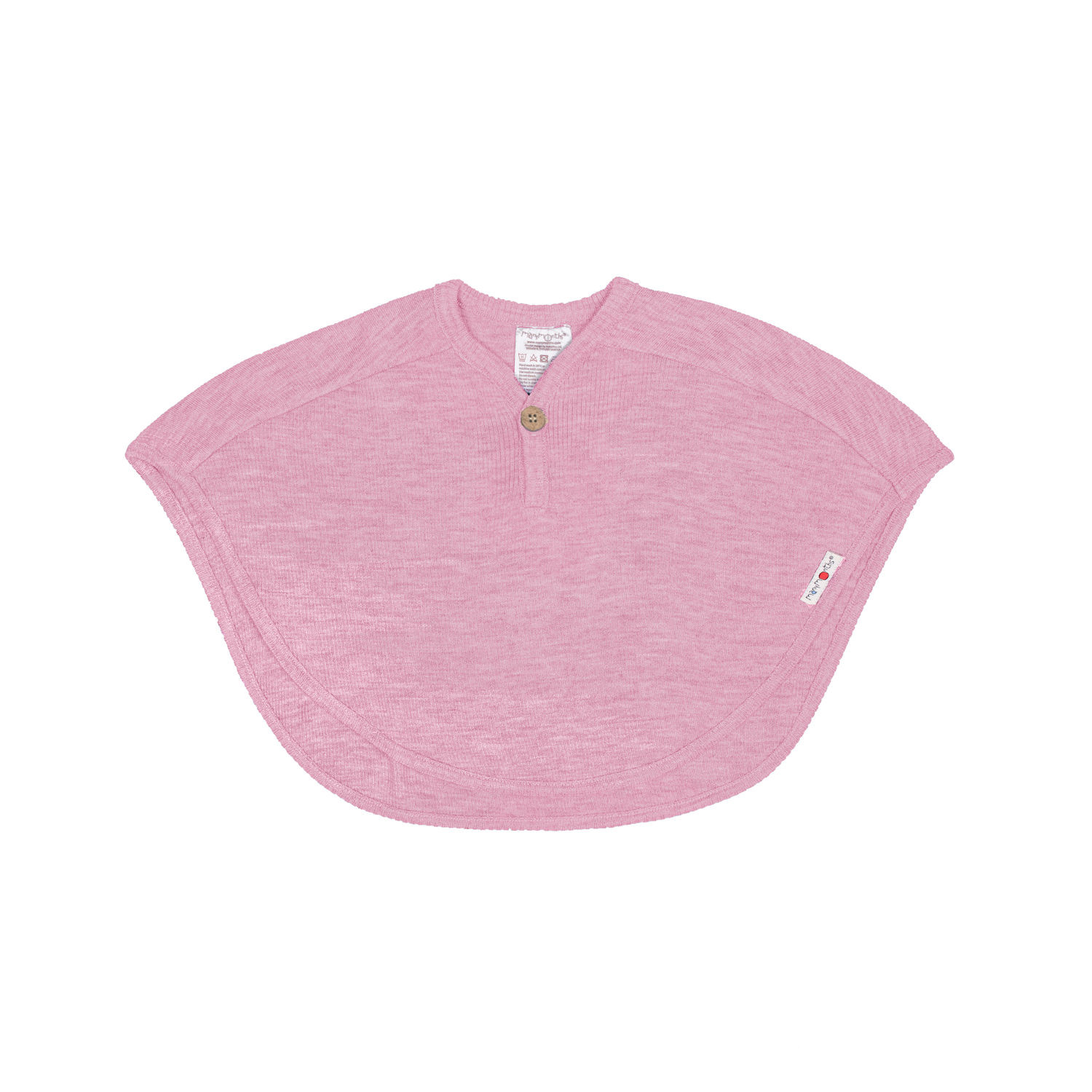 ManyMonths Multi-Cape Poncho aus Wolle - West Wind Rosé von ManyMonths